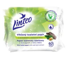 Vlhčený toaletný papier LINTEO SATIN 60ks Dubová kôra