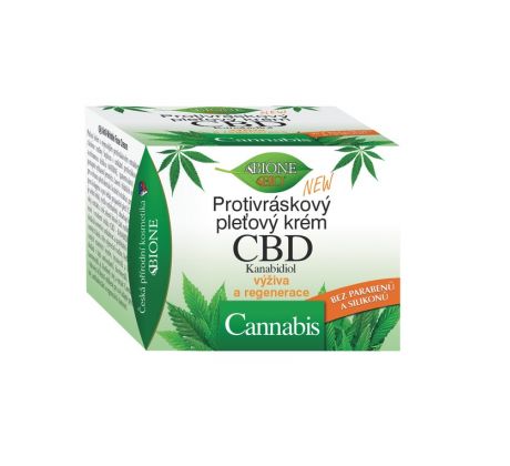 BIO CBD+CANNABIS Protivráskový pleťový krém 51 ml