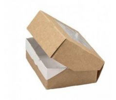 Krabička s okienkom 12x8,5x5cm (KRAFT500)