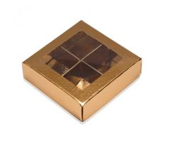 Krabička na pralinky s okienkom (4ks)