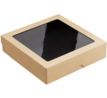 Krabička s okienkom 20x20x4,5cm (KRAFT1500)