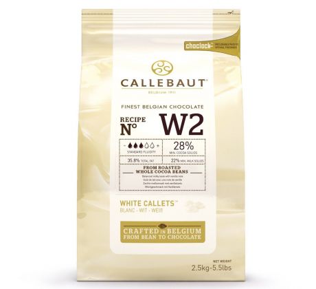 Čokoláda Callebaut W2 25,9% biela