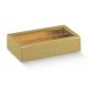 Krabička na pralinky s okienkom (8ks) zlatá koža