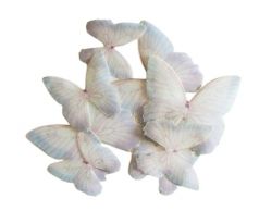 Jedlé oblátkové krištálové motýle biele 4g
