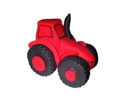 Cukrová dekorácia traktor červený