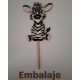 Drevený zápich Zebra (malovaný)