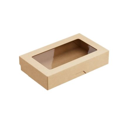 Krabica s okienkom 20x12x4cm (KRAFT1000) new
