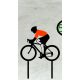 Zápich plastový Cyklista v ZELENOM drese