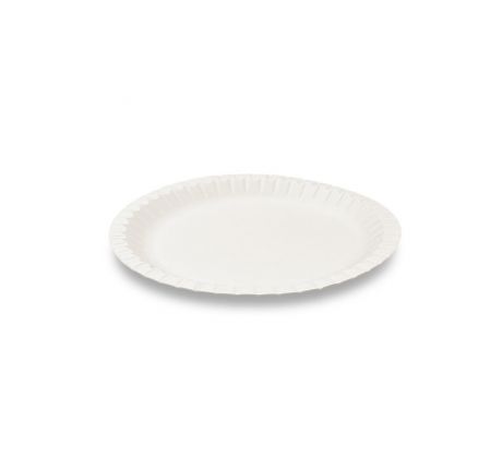 Tanier papierový biely Ø23cm/100ks