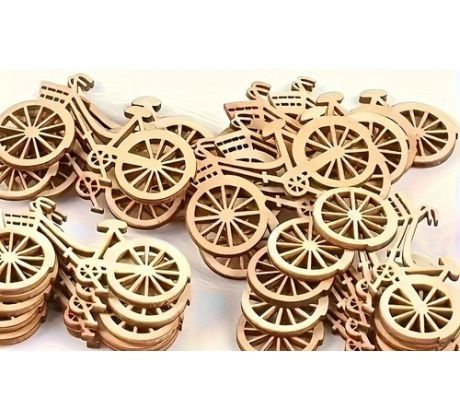 Drevený výrez bicykel 6cm - 1ks