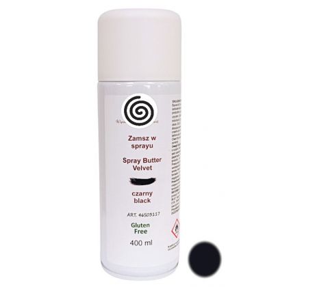 VELVET Cukrársky semišový sprej čierny 400 ml