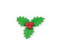 Cukrová dekorácia Vianočná cezmína 4cm 4ks