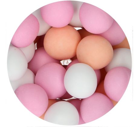 Čokoládové guličky Choco Crispy Balls 130g Peachy pink