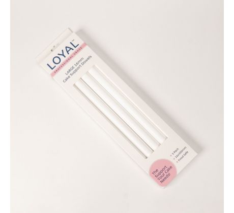 Výstuže na tortu LOYAL – odolné, veľké 16mm, balenie 5 ks