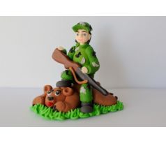 Cukrová dekorácia Poľovník