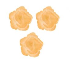 Jedlá oblátková čínska ruža 3cm/35ks ZLATÁ PERLEŤ