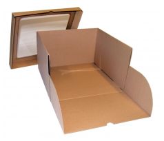 Prenoska jednodielna 40x40x25cm 10ks Hnedá