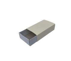 Krabička na makrónky 160x90x45mm FAREBNÁ pár Krémová (koža)