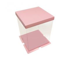 Krabica dekoračná 30x30x40cm ELEGANCE kus Ružová