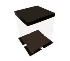 Krabica dekoračná 30x30x25cm ELEGANCE kus Čierna