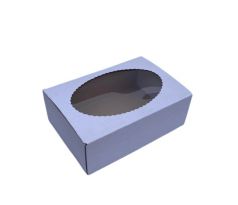 Krabica s okienkom 25,5x18,5x9cm ELIPSA kus Biela