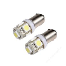 LED žiarovka 5LED 9-30V BA9S 12V 2ks