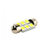 LED autožiarovka sufitka 39mm 6x SMD 12V 2ks